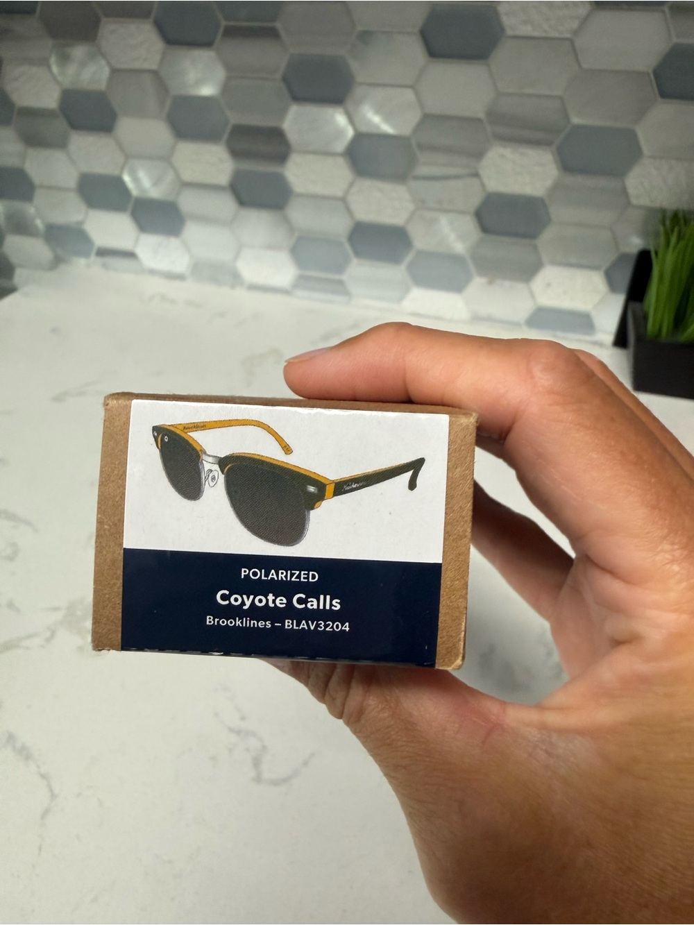 Coyote Calls Brooklines Polarized Sunglasses - Black with Yellow Accents